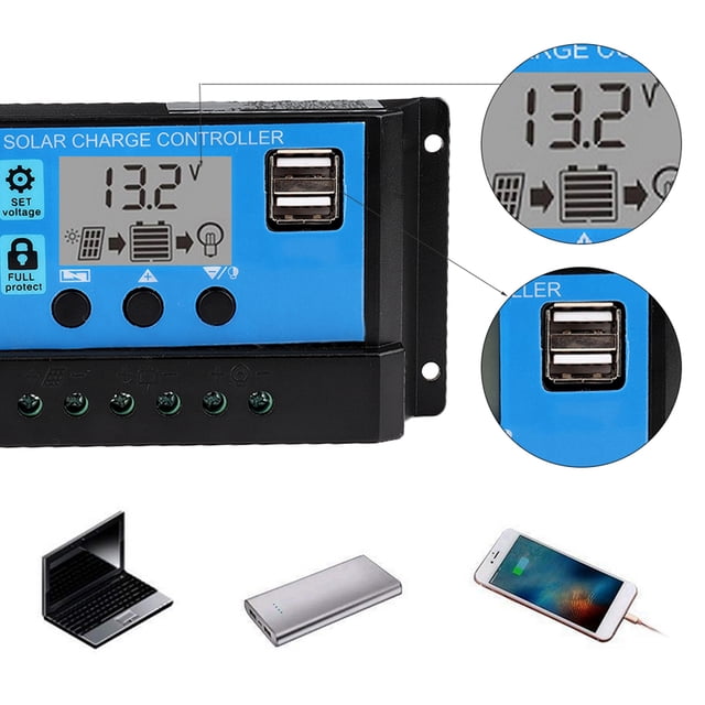 Auto Solar Charge, Solar Charge Solar Charge Controller Solar Battery Widely Solar Charge Regulator for Car Accessories