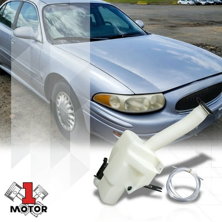 Windshield Washer Reservoir Tank w/Pump+Cap for 00-05 Buick Lesabre GM1288173