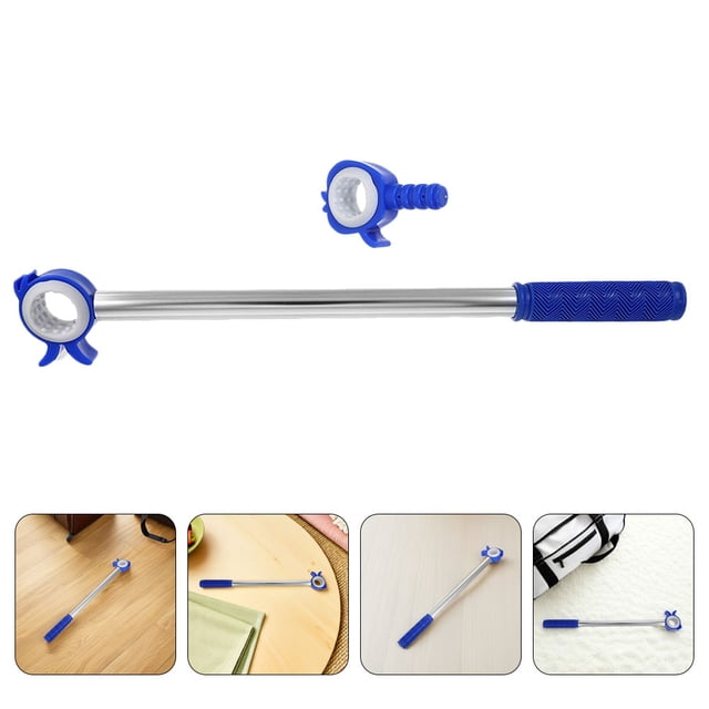 OUNONA 1Pack Blinds Window Rod Blind Assistant Rod for Manual Effort Reduction in Kitchen Bedroom Blue