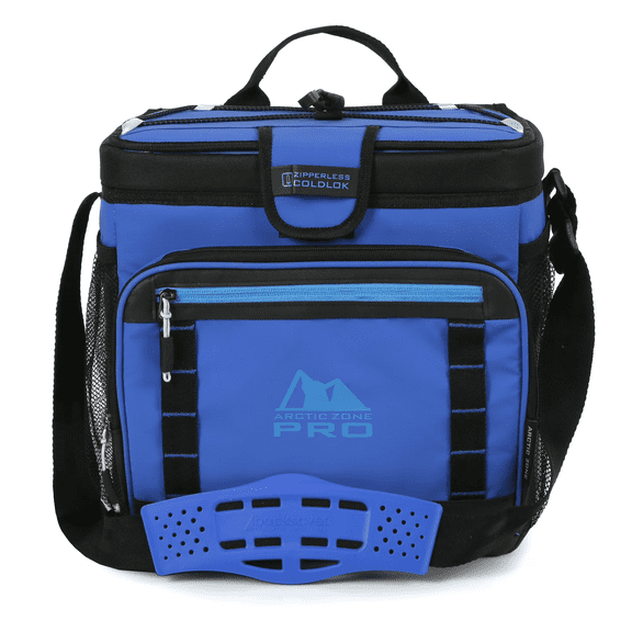 Arctic Zone PRO 16-Can Zipperless Cooler, Blue/Black