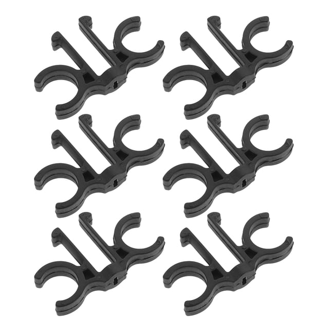 WHAMVOX 6 Pcs Clips de Ski pour Maintenir les Skis Ensemble Style PVC Noir pour les Amateurs de Randonnée et de Camping