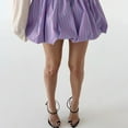 thumbnail image 4 of Gdvsclr Women'S Striped Elastic Waist Bubble Skirt Flared A Line Mini Puffy Skirts Pink M, 4 of 7