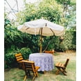 thumbnail image 2 of Vargottam Nappe Ronde Intérieure/extérieure 58 Pouces avec Trou pour Parasol et Fermeture Éclair, Nappe Imperméable, Nappes pour Table de Jardin - Violet Bleuté, 2 of 7