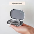 thumbnail image 5 of PUL Retainer Case for Invisalign,Clear Aligners, and Retainers, Plastic Holder with Secure Magnet Closure, Gray, 5 of 7