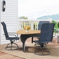 thumbnail image 2 of JMGJOY Patio Swivel Chair Set of 6, Outdoor High Back Textilene Rocking Chairs – 360° Rotating & 15° Reclining, All-Weather Metal Frame for Garden, Deck, Poolside (6, Blue, 6-Price), 2 of 6