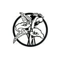 thumbnail image 1 of IH Casa Decor Metal Black Wall Decor Calla Lily, 1 of 3