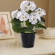 thumbnail image 3 of Artificial Faux Outdoor Flowers Plants For Spring Summer Decoration Fake Silk Camellia Look Real For Planter Outside Front Door Porch Balcony Potted Plants, 3 of 6
