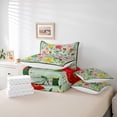 thumbnail image 6 of Feelyou Cartoon Botanical Twin Bedding Sets 7-Piece, Blossoms Flower Floral Bedding Comforter Set, Teens Kids Girls Women Reversible Sheet Sets, Ultra Soft Bedroom Decor, 6 of 8