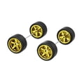 thumbnail image 2 of Bunblic 2Pcs RC Wheels and Tires 1/64 Scale Easy Installation Sturdy RC Part with Wheel Rim for Car Models Kids Adults Collectors Boys gold, 2 of 8