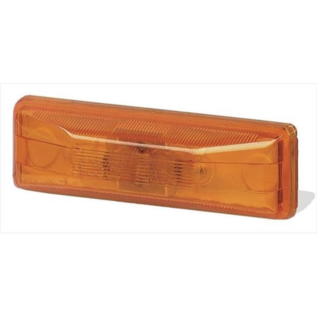 GROTE PERLUX 46743 Side Marker Light Universal Flat Mount Yellow Lens