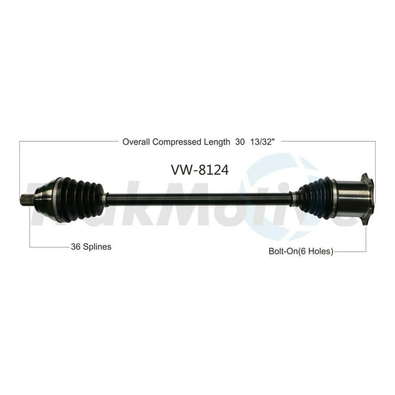 CV Axle Shaft Fits select: 2013-2015 VOLKSWAGEN BEETLE