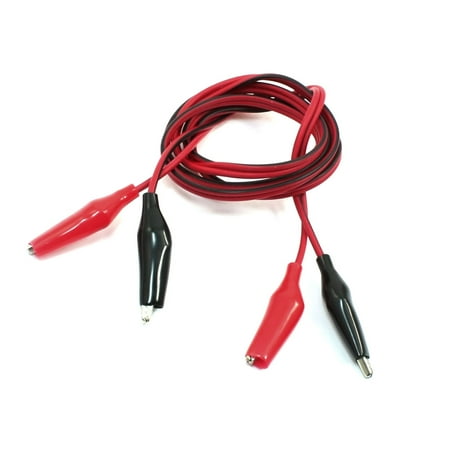 Unique Bargains One Meter Two Alligator Clip Both End Tester Cable Wire String for Video