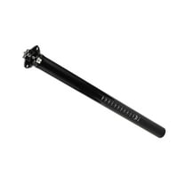 Unique Bargains Bike Suspension Seatpost 31.6x350mm Saddle Post Seat Gloss Black Carbon Fiber