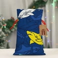 thumbnail image 5 of Pofeuu Cartoon Shark Print Burlap Bags with Drawstrings Drawstring Gift Bags Pouch Bag for Thankgiving Birthday Party Gift Wrapping Treats and Party Favors-Small, 5 of 9