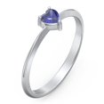 thumbnail image 3 of Heart Birthstone Ring - Blue Sapphire (September), 3 of 6