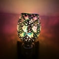thumbnail image 2 of Morttic Electric Plug-In LED Aroma Diffuser, Electric Oil Warmer 3D Effect Fireworks Glass Wax Burner, Incense Oil Warmer Night Light Aroma Decorative Lamp for Gifts & Home Office Decor, 2 of 4