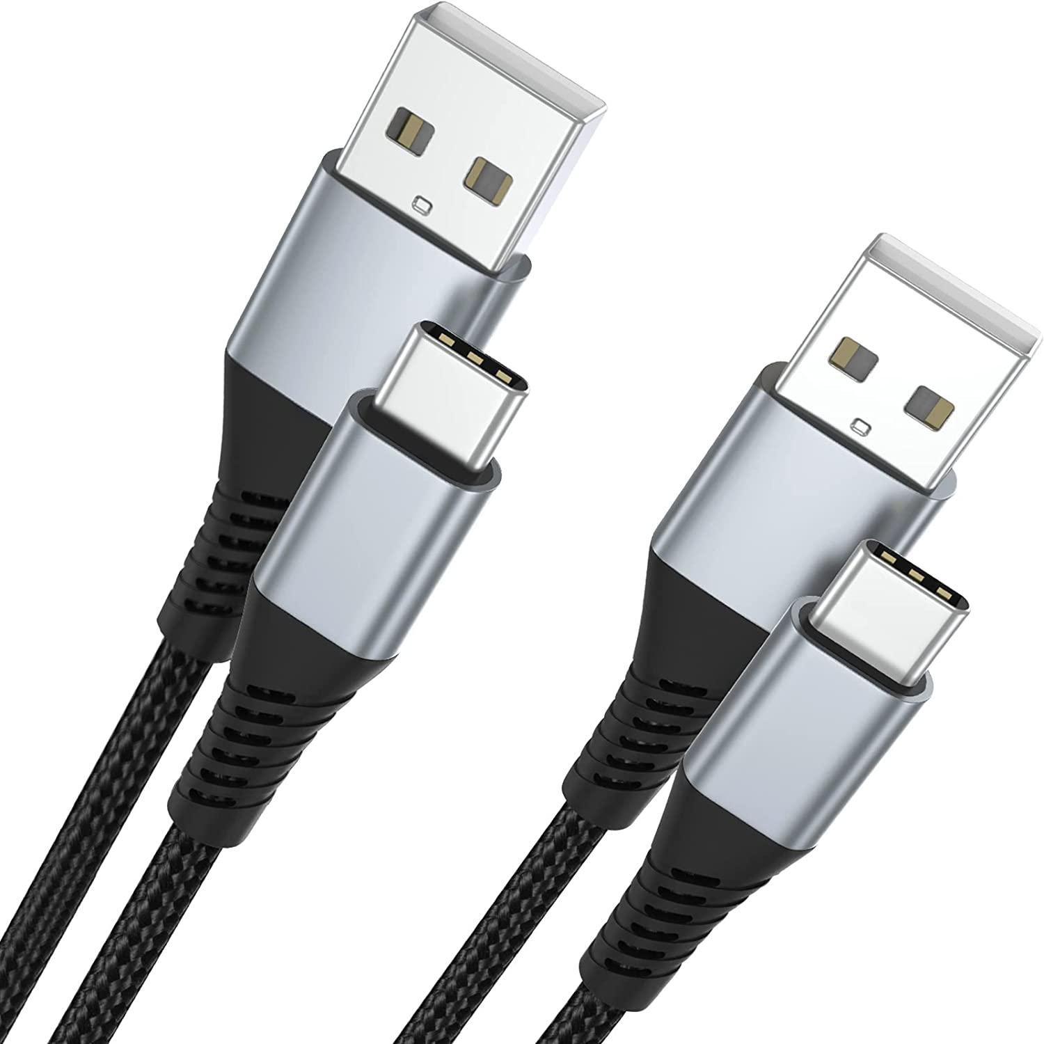 USB C Cable [6.6ft 2Pack] Type C Charger Cable Fast Charging USB A to