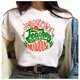 thumbnail image 4 of Camiseta con estampado de letras navideñas divertidas para mujer Pompotops  hfajkhk123617, 4 of 9