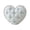White, variant on Plaid Heart Shaped Cushion, Vintage Stripe Printed Throw Pillow, Soft Romantic Seat Pad, Elegant Indoor Decoration for Bedroom, Living Room and Birthday Gift Use