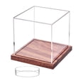 thumbnail image 1 of Vitrina de béisbol Strade Fareast Limited caja de exhibición de acrílico transparente con base de madera, 1 of 8