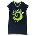 thumbnail image 3 of LazyOne Women's Nightgown, Funny V-Neck Sleep Shirt for Women (Roll With It, S/M), 3 of 7
