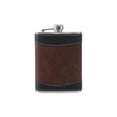 thumbnail image 1 of Flacon de Hanche en Acier Inoxydable avec Entonnoir et Étui en Cuir - Bouteille de Whisky Portable Étanche pour Hommes et Femmes, Format de Poche pour Voyage, Randonnée et Cadeaux, 1 of 2