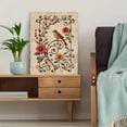 thumbnail image 5 of Qisvanset Bird Floral Canvas Wall Art 15.75x11.81 Inches, 5 of 8