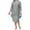 Grey, variant on YONGHS Women's Tube Lave Cover Up Dress, Navy Blue, Size 3XL