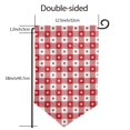 thumbnail image 2 of Sigee Red Plaid Daisy Printed Flag12.5 * 18in Outdoor Yard Flags For Garden Decor, 2 of 9