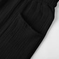thumbnail image 6 of felwors Capris Pants for Women Stretchy Elastic Waist Pocket Shorts Quick Dry Lightweight Casual Athletic Lounge Trousers (Black, S), 6 of 7