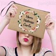 thumbnail image 2 of Personalised Thank Teacher Makeup Bag Custom Name Linen Zipper Pouch Travel Neceser Toiletry Organizer Pencil Bag Teacher Gifts LIUWENJING unisex, 2 of 2