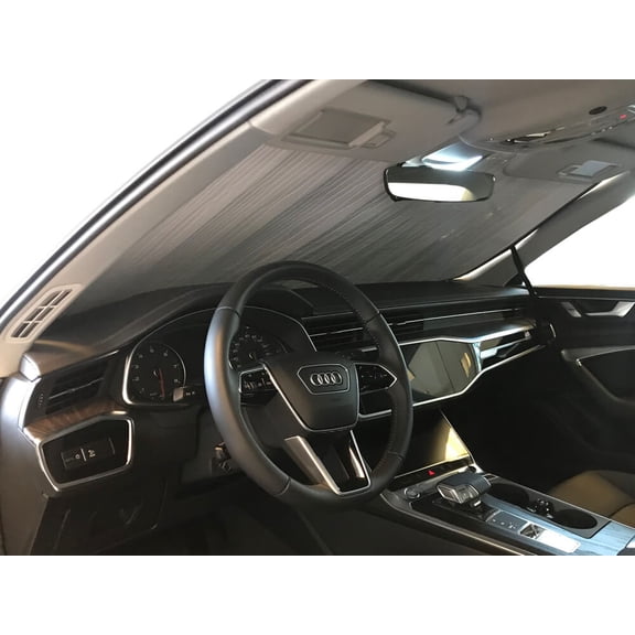 HeatShield, The Original Windshield Sun Shade, Custom-Fit for Audi A6 Quattro Sedan 2019, 2020, 2021, Silver Series