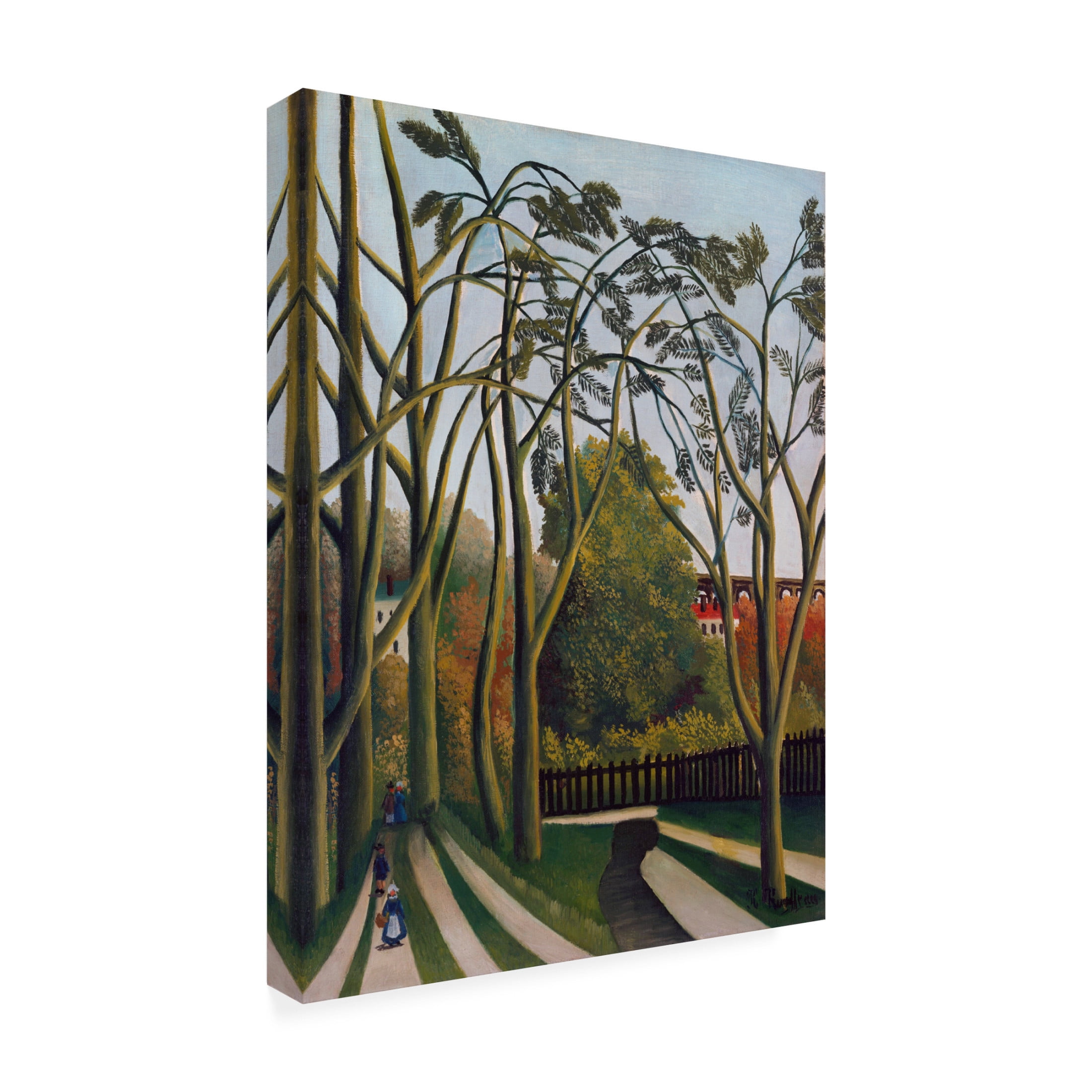 Trademark Fine Art Pictufy  The Banks Of The Bier Near Bicetre Canvas Wall Art