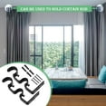 2Pcs Heavy Duty Curtain Rod Brackets Double Curtain Rod Brackets Double Rod Holders 1" and 5/8