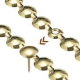 thumbnail image 4 of Uxcell 3 Pcs Iron Upholstery Tacks Strips Glossy Decorative Nail Trims with Upholstery Nails 3.28ft x 0.43'' Gold, 4 of 5