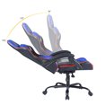 thumbnail image 3 of HOMY CASA Chaise d'Ordinateur de Course de Jeu Ajustement Ergonomique Inclinable Pivotant Bleu/noir, 3 of 8