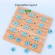 thumbnail image 4 of Juegos educativos de aprendizaje preescolar para niños pequeños, tabla de conteo de matemáticas de madera Feliz Sencillez, 4 of 5