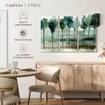 thumbnail image 5 of Elephant Stock Blue Reflection Forest Wall Art - Horizontal Multi Panel Canvas - Living Room Wall Decor - Floral And Botanical Multi Panel - Teal And Green Decor By Allison Pearce - 33" x 20", 5 of 8