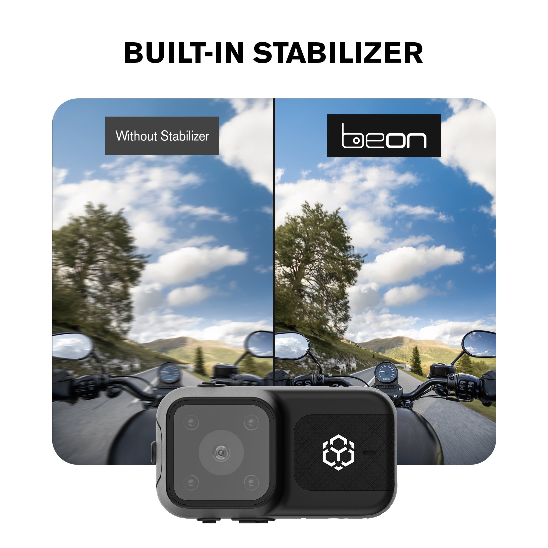 YADA BEON 4K Mini Dash Cam Action Body Cam 2-in-1, App Compatible, WiFi, GPS and Smart G-Sensor, 680mAh Battery, 64GB SD Card Included, BEON3BK