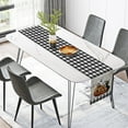 thumbnail image 3 of SUNOLIFE Halloween Pumpkins Table Runner Ghost Buffalo Plaid Kitchen Dining Table Linens 13 x 108 Inch, 3 of 4