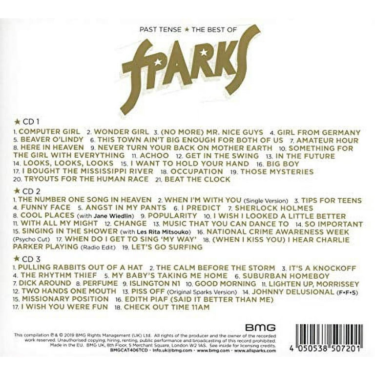 Past Tense (The Best Of Sparks) スパークス CD Sparks – Past Tense (The Best Of Sparks) – 3 x CD (Compilation