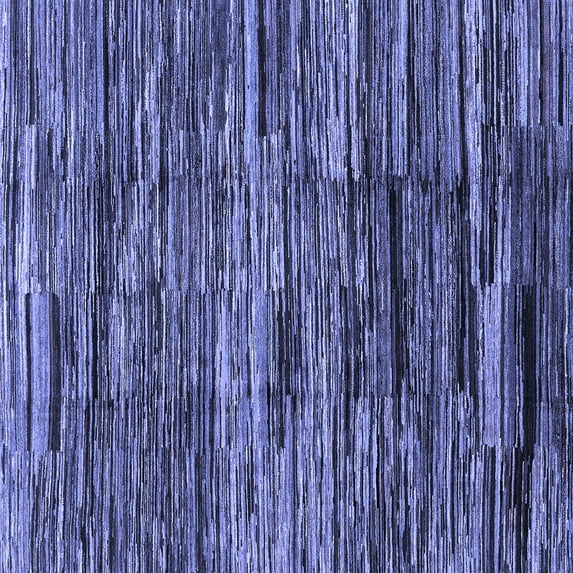 Ahgly Company Indoor Square Abstract Blue Modern Area Rugs, 8' Square