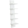 thumbnail image 4 of Organizador de pared de 5 niveles, diseño vertical de madera, ligero, ahorra espacio. Blanco, 4 of 8