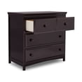 thumbnail image 4 of Pemberly Row 3-Drawer Wood Dresser with Changing Top in Dark Chocolate, 4 of 15