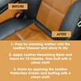 thumbnail image 5 of Furniture Clinic Leather Easy Restoration Kit | Includes Leather Recoloring Balm & Leather Cleaner, Sponge & Cloth | Restore & Repair Sofas, Car Seats & More (Dark Brown), 5 of 8