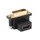 thumbnail image 3 of 90° Adapter HD Multimedia Interface Female To DVI Male Converter Simple Connection Computer Supplies Saving Space  for Desktop Computer ANGGREK Otros, 3 of 8