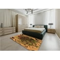 thumbnail image 5 of Ahgly Company Machine Washable Indoor Square Transitional Night Red Area Rugs, 6' Square, 5 of 7