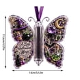 thumbnail image 6 of Halloween Cash Gift Ornament, Clear Acrylic Butterfly Design C Rolled Cash Tube Holder, with Festive Keepsake Design for Halloween Tree Mantel and Spooky Party Gifts, 6 of 6