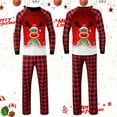thumbnail image 1 of Conjuntos de pijamas a juego para la familia Rde, Tops navideños de manga larga con estampado EIK + pantalones con estampado a cuadros, ropa para dormir en casa de otoño, ropa de Navidad, 1 of 3
