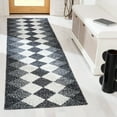 thumbnail image 2 of SAFAVIEH Kilim Einri Diamond Runner Rug, Black/Ivory, 2'3" x 9', 2 of 7